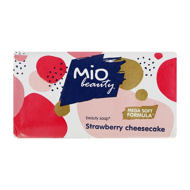 Тверде мило Mio Beauty Полуничний чізкейк 90 г (4820195505595) - зображення 1