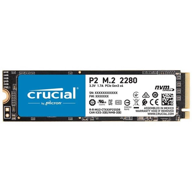 Накопичувач SSD M.2 2280 500GB Micron (CT500P2SSD8) - зображення 1