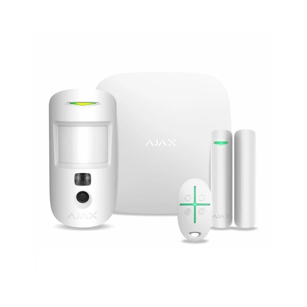 Комплект охоронної сигналізації Ajax StarterKit Cam HDR white - picture 1
