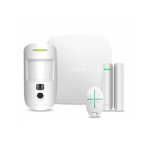 Комплект охоронної сигналізації Ajax StarterKit Cam HDR white зображення 1
