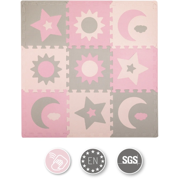 Дитячий килимок MoMi пазл Nebe 90 х 90 cм Pink (AKCE00030) - picture 4