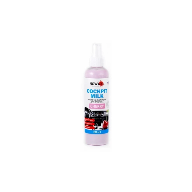 Автополироль NOWAX Cockpit Milk Cherry 250ml (NX25227) - изображение 1