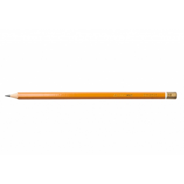 Олівець графітний Buromax Professional 3B без гумки Жовтий (BM.8546-12) - зображення 1