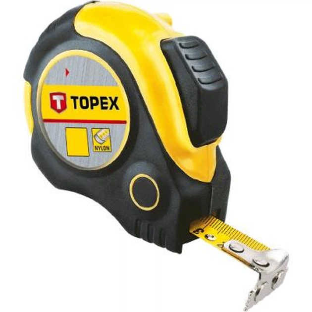 Рулетка Topex сталева стрічка 3 м x 19 мм, магніт (27C363) - изображение 1