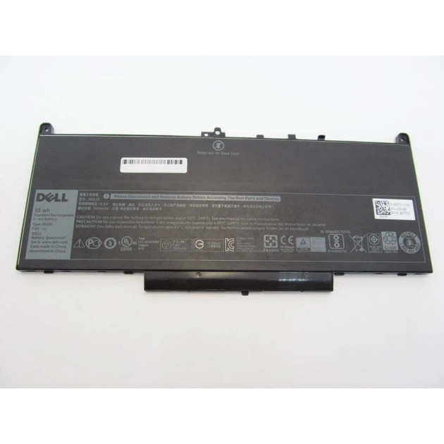 Акумулятор до ноутбука Dell Latitude E7470 J60J5, 55Wh (7080mAh), 4cell, 7.6V, Li-ion (A47251) - изображение 1