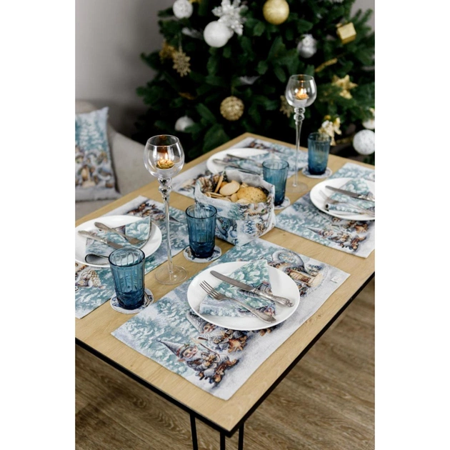 Серветка на стіл Прованс гобеленова Казкові гноми 30х50 см (038427) - зображення 5