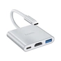Концентратор HOCO USB-C to USB3.0+HDMI+PD HB14 Silver (6931474725790) - зменшене зображення 4