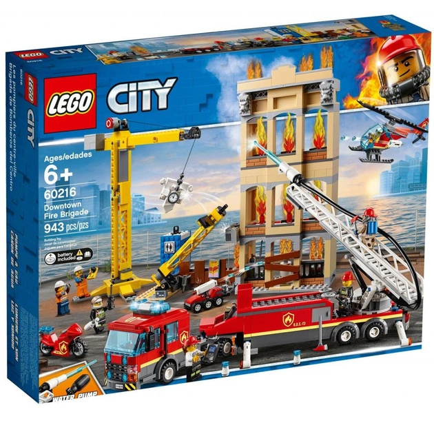 Конструктор LEGO City Центральна пожежна станція 943 деталі (60216) - изображение 1