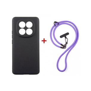 Чохол до мобільного телефона Dengos Case + Cross-body Strap Xiaomi Redmi Note 15 Black+Purple (DG-KM-CCRB-34) зображення 1