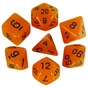 Набір кубиків для настільних ігор Games 7 Days Glow in the dark 7 Dice Set - Orange (g7dglow04) - зменшене зображення 1