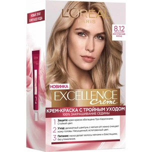 Фарба для волосся L'Oreal Paris Excellence 8.12 Містичний блонд (3600523781300) зображення 1