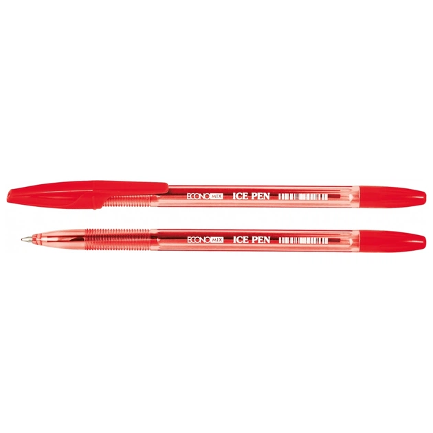 Ручка кулькова Economix ICE PEN 0,5 мм , червоний (E10186-03) - зображення 1