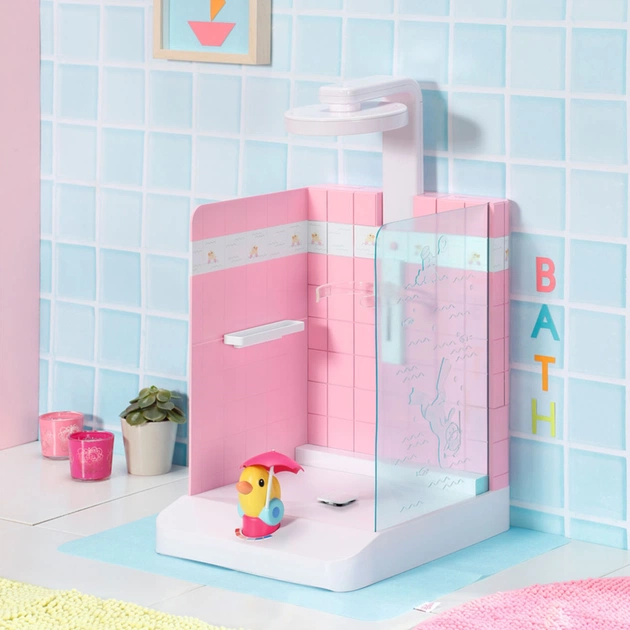 Аксесуар до ляльки Zapf Автоматична душова кабінка Baby Born - Купаємося з качечкою (830604) - picture 2