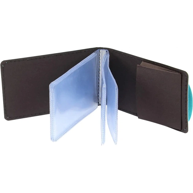 Візитниця Optima на 20 візиток Vivella, бірюзова (O51615-21) - изображение 3