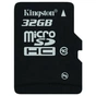 Карта пам'яті Kingston 32Gb microSDHC class 10 (SDC10/32GBSP) - зменшене зображення 1