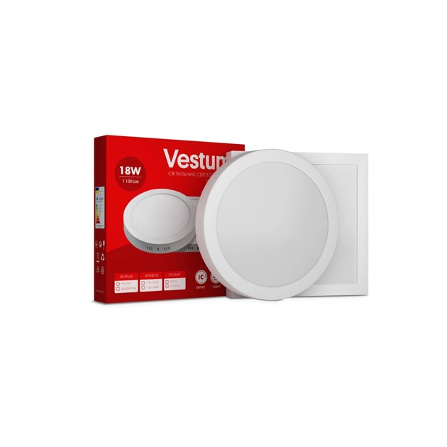 Светильник Vestum LED 18W 6000K 220V (1-VS-5307) - изображение 1