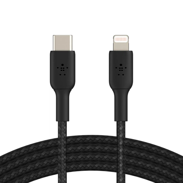 Дата кабель USB-C to Lightning 2.0m Belkin (CAA004BT2MBK) - изображение 1