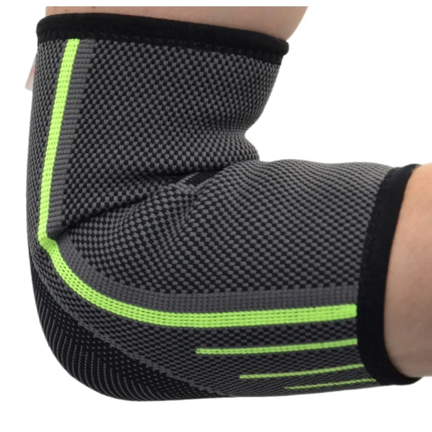 Фіксатор ліктя MadMax MFA-283 3D Compressive elbow support Dark grey/Neon green S (MFA-283_S) - picture 5
