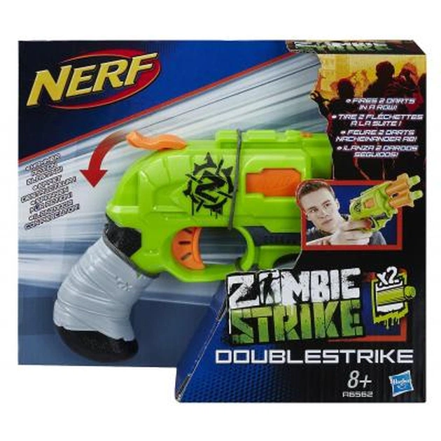 Іграшкова зброя Hasbro Nerf Zombie Strike DoubleStrike (A6562) - зображення 1