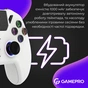 Геймпад GamePro із зарядною станцією 2.4G/BT 5.1/USB (Switch/PC/PS/iOS/Android) RGB White (GPS20W) - зменшене зображення 14