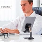 Подставка для планшета и телефона Knight Foldable Desk Mobile Phone Holder Stand (Plastic) Black Essager (EZJZM-QSSJ01) - уменьшенное изображение 8