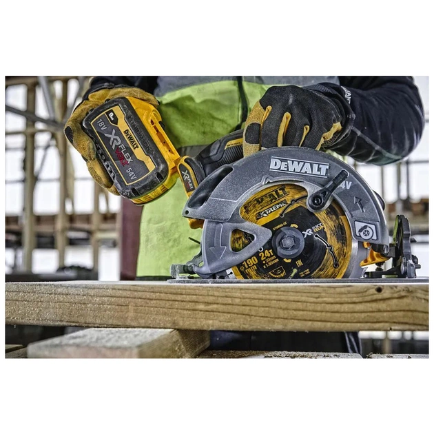 Дискова пила DeWALT 54В XR FLEXVOLT Li-lon, диск 190х30 мм, 3.6 кг, кейс TSTAK (без АКБ та ЗП) (DCS578NT) - picture 7