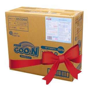 Підгузки GOO.N Трусики для дівчаток 12-20 кг, XL, 114 шт (853083-3) зображення 1