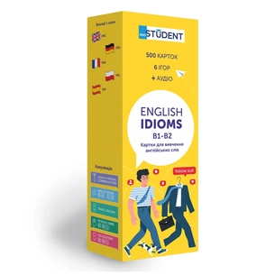 Навчальний набір English Student Картки для вивчення англійської мови Idioms B1-B2 (укр.) (591225996) зображення 1