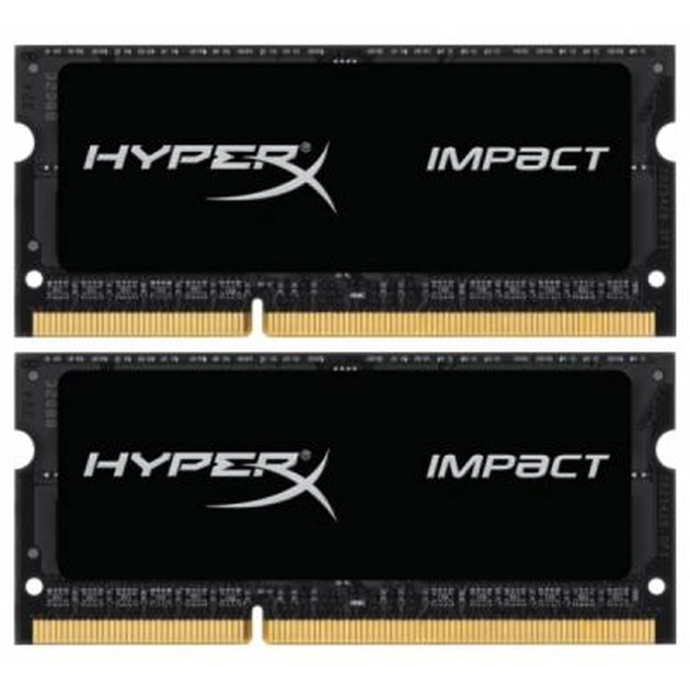 Модуль пам'яті для ноутбука SoDIMM DDR3L 16GB (2x8GB) 1866 MHz HyperX Impact Black Kingston Fury (ex.HyperX) (HX318LS11IBK2/16) - изображение 1