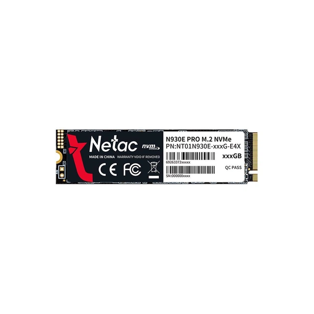 Накопичувач SSD M.2 2280 512GB Netac (NT01N930E-512G-E4X) - изображение 1