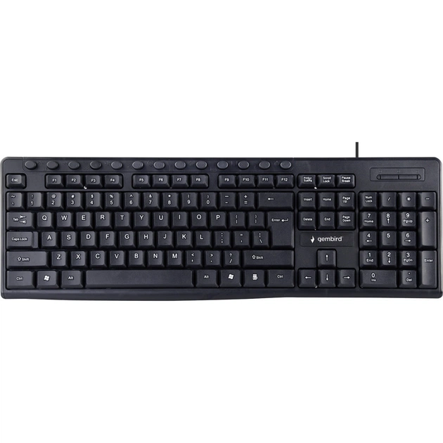 Клавіатура Gembird KB-UM-107-UA USB Black (KB-UM-107-UA) - зображення 1