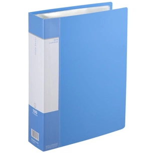 Папка з файлами Comix А4, з 100 файлами, синій (FOLD-COM-PF100AK-BL) зображення 1
