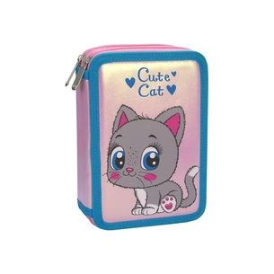 Пенал Cool For School 2 відділення з відворотами Рожевий (CF87273) зображення 1