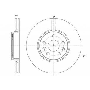 Гальмівний диск REMSA 61477.10 зображення 1