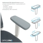 Офісне крісло OfficePro Balance OC550-W-DG-DG (OC550-W-DG-DG) - зменшене зображення 6