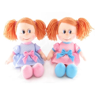 М'яка іграшка Lava Лялька Ляля в сукні у горошок (муз., 22 см) (LF869B) зображення 1