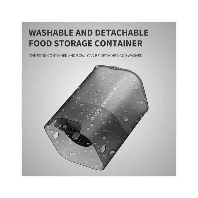 Універсальний посуд для тварин Petkit Fresh Element Solo Смарт-годівниця Dark Grey (P570 Grey) - picture 8