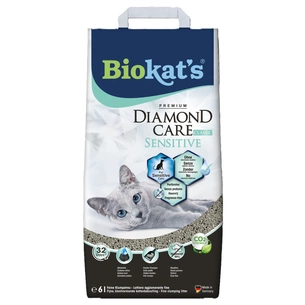 Наповнювач для туалету Biokat's Dimond Care Sensitive Classic бентонітовий 6 л (4002064613901) зображення 1