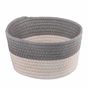 Кошик для зберігання Ardesto Vigor Плетений Бавовняний шпагат Сірий / білий 3.5 л (ARHC2504GW) - зменшене зображення 1