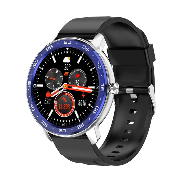Смарт-годинник 2E Alpha X 46 mm Silver-Blue (2E-CWW30SLBL) - изображение 1