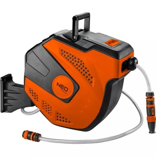 Шланг для поливу Neo Tools на автоматичній котушці, 20м+2м, 1/2" (15-891) зображення 1