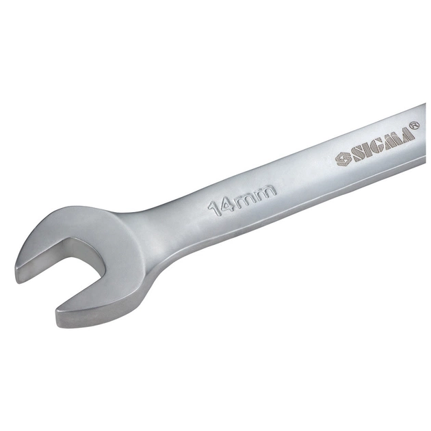 Ключ Sigma ріжково-накидний з тріскачкою 14мм CrV satine (6022141) - picture 4