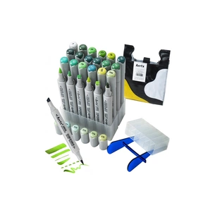 Художній маркер Arrtx Спиртові Oros ASM-03GN 24 кольори, зелені відтінки (LC302512) picture 1