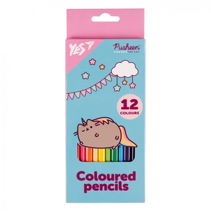 Олівці кольорові Yes 12 кол Pusheen бірюзовий (290721) зображення 1