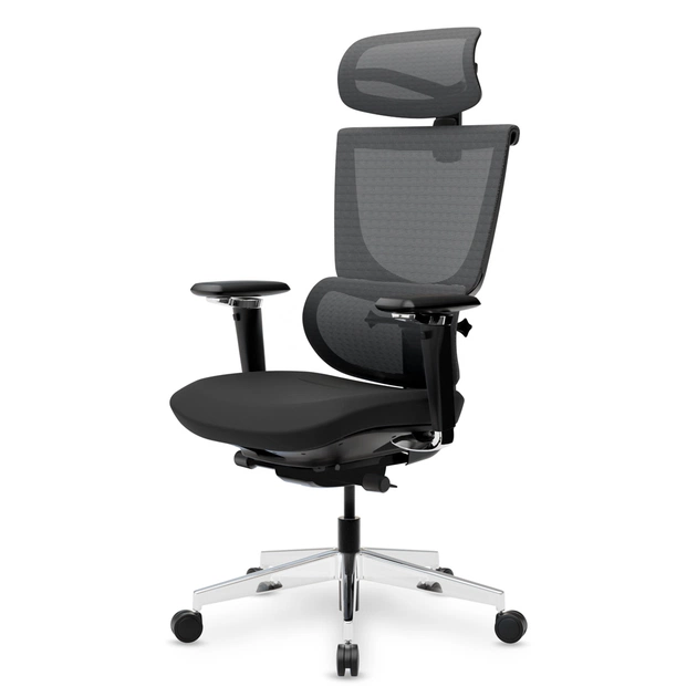 Офісне крісло Mealux S8 Air Fabric Black (HF-S8P F/B) - зображення 5