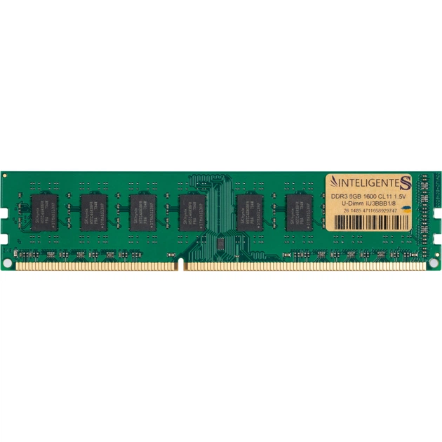 Модуль пам'яті для комп'ютера DDR3 8GB 1600 MHz INTELIGENTES (IU3BBB1/8) - зображення 1