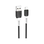 Дата кабель USB 2.0 AM to Lightning 1.0m 2.4A silicone X82 black HOCO (6931474768537) - зменшене зображення 1