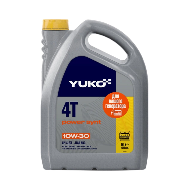 Моторное масло Yuko POWER SYNT 4T 10W-30 5л (4823110402689) - изображение 1