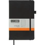 Книга записна Buromax Etalon 125x195 мм 96 аркушів в лінію обкладинка зі штучної шкіри Чорна (BM.291260-01) - зменшене зображення 1