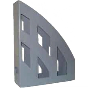 Лоток для паперів КіП пластиковий, вертикальний, сірий (TRAYV-KIP-LV-01-G) зображення 1